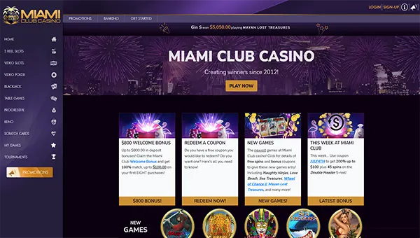 miani club casino home