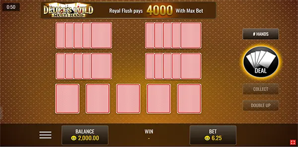 multi hand video poker image