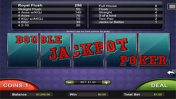 rtg double jackpot poker